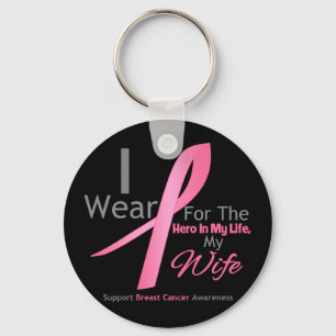 Breast Cancer Hero - Wife Key Ring