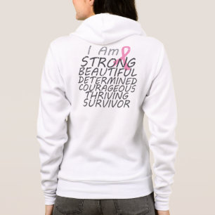 Breast Cancer I Am Strong Survivor Hoodie