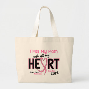Breast Cancer I Miss My Mum Large Tote Bag