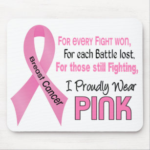 Breast Cancer I Proudly Wear Pink 1 Mouse Pad