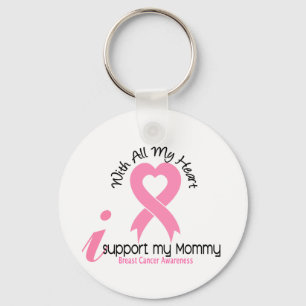 Breast Cancer I Support My Mummy Key Ring