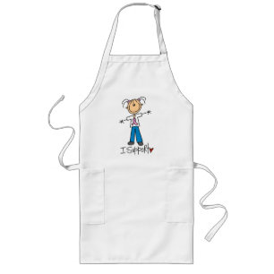 Breast Cancer I Support Tshirts and Gifts Long Apron