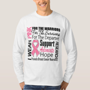Breast Cancer I Wear Pink Ribbon TRIBUTE T-Shirt