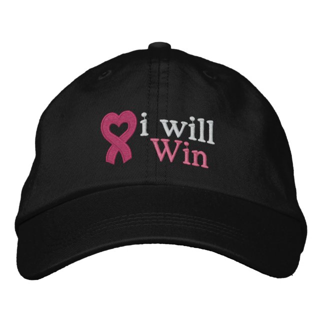 Breast Cancer I Will Win Embroidered Hat (Front)