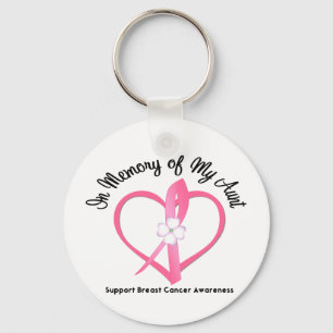 Breast Cancer In Memory of My Aunt Key Ring