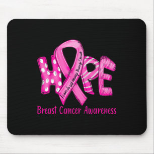 Breast Cancer In October We Wear Pink Ribbon Mouse Pad