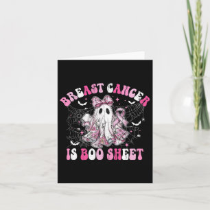 Breast Cancer Is Boo Sheet  Card