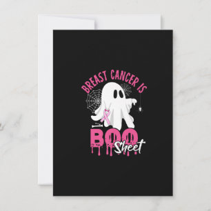 Breast Cancer Is Boo Sheet Funny Halloween We Wear Invitation
