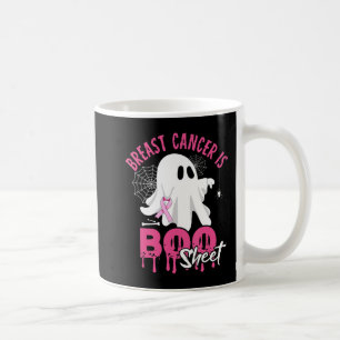 Breast Cancer Is Boo Sheet Halloween Breast Cancer Coffee Mug