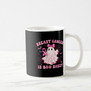Breast Cancer Is Boo Sheet Halloween Breast Cancer Coffee Mug