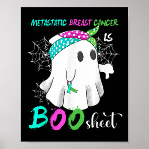 Breast Cancer Is Boo Sheet Halloween Costume Poster