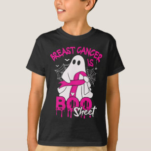 Breast Cancer Is Boo Sheet Halloween Support Squad T-Shirt