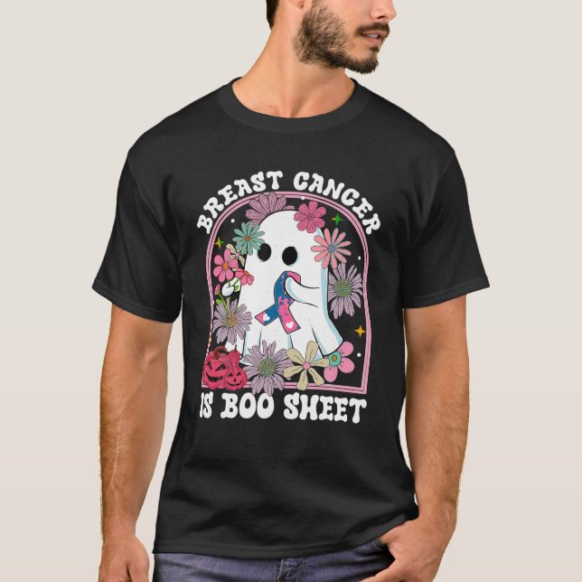 Breast Cancer Is Boo Sheet Warrior Cute Ghost Pink T-Shirt (Front)