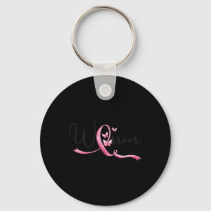 Breast Cancer Month Butterflies Pink Ribbon Women' Key Ring