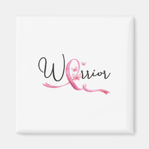 Breast Cancer Month Butterflies Pink Ribbon Women' Magnet