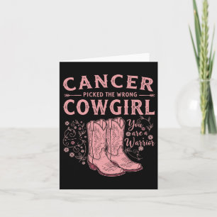 Breast Cancer Month Cancer Picked The Wrong Cowgir Card