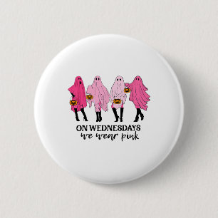Breast Cancer On Wednesday We Wear Pink  6 Cm Round Badge