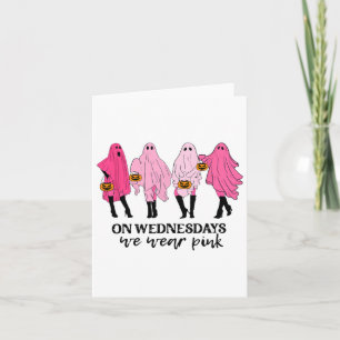 Breast Cancer On Wednesday We Wear Pink Card