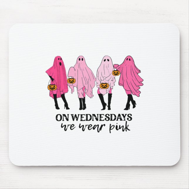 Breast Cancer On Wednesday We Wear Pink  Mouse Pad (Front)