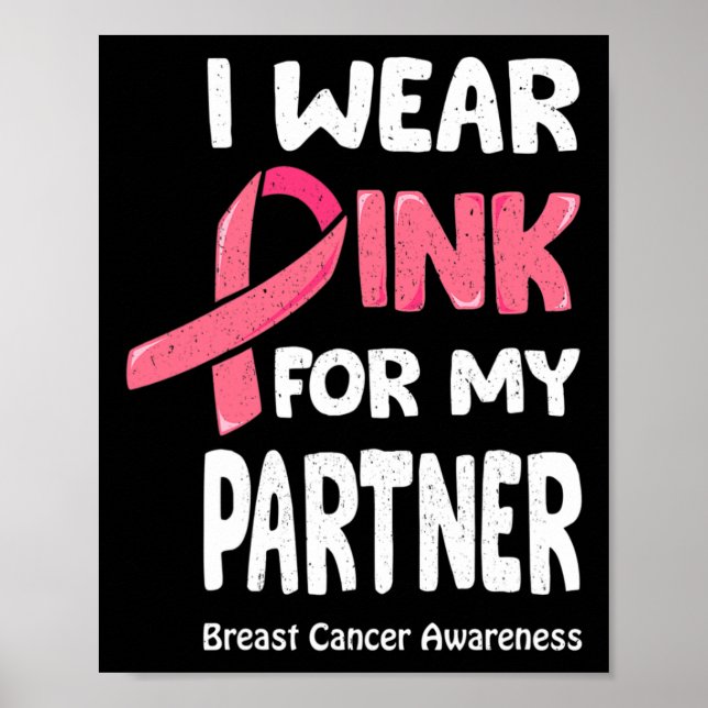 Breast Cancer Partner T Shirt  Poster (Front)