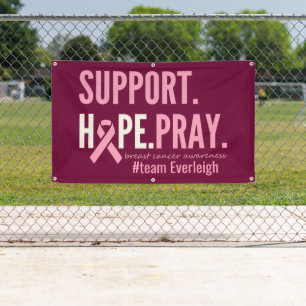breast cancer Personalised Banner Outdoor Sign