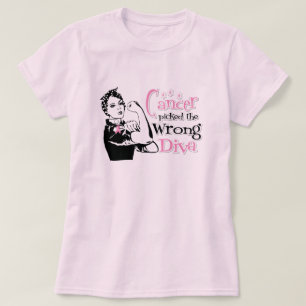Breast Cancer Picked The Wrong Diva T-Shirt
