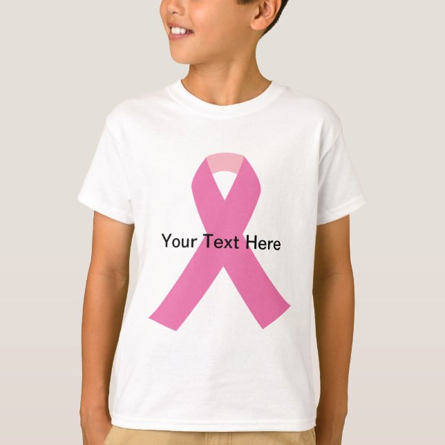 breast cancer pink awareness ribbon T-Shirt (Front)