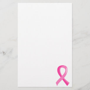 Breast Cancer Pink Ribbon 3 Stationery