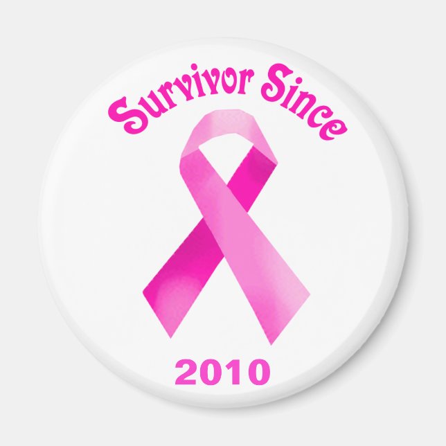 Breast Cancer Pink Ribbon Magnet (Front)