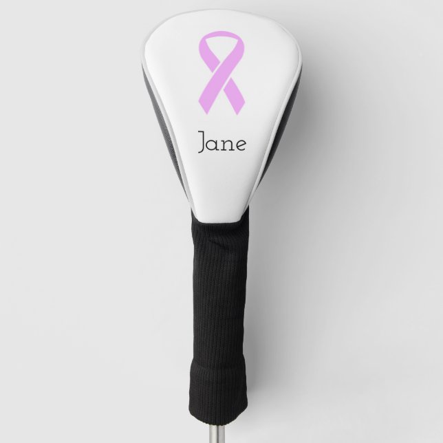 Breast Cancer Pink Ribbon (Name) Golf Head Cover (Front)