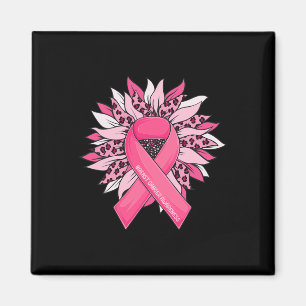 Breast Cancer Pink Ribbon Sunflower Breast Cancer Magnet