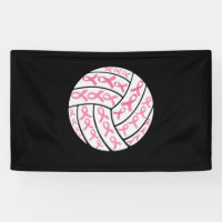 Breast Cancer Pink Ribbon Volleyball Awareness