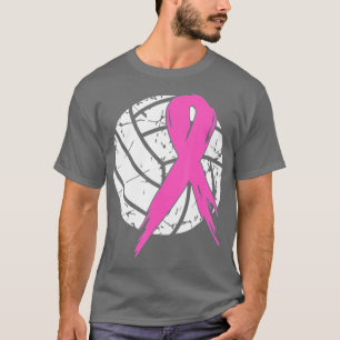 Breast Cancer Pink Ribbon Volleyball Awareness Cos T-Shirt