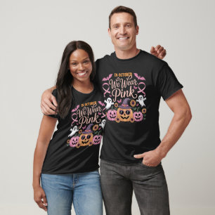 Breast Cancer Pumpkins In October We Wear Pink T-Shirt