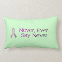 Breast Cancer Quote Throw Pillow