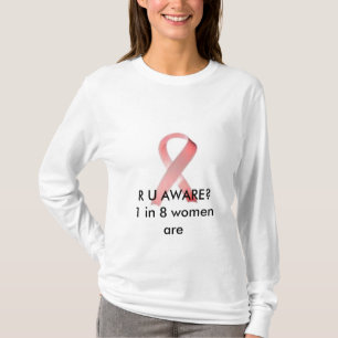 breast cancer, R U AWARE?1 in 8 women are T-Shirt