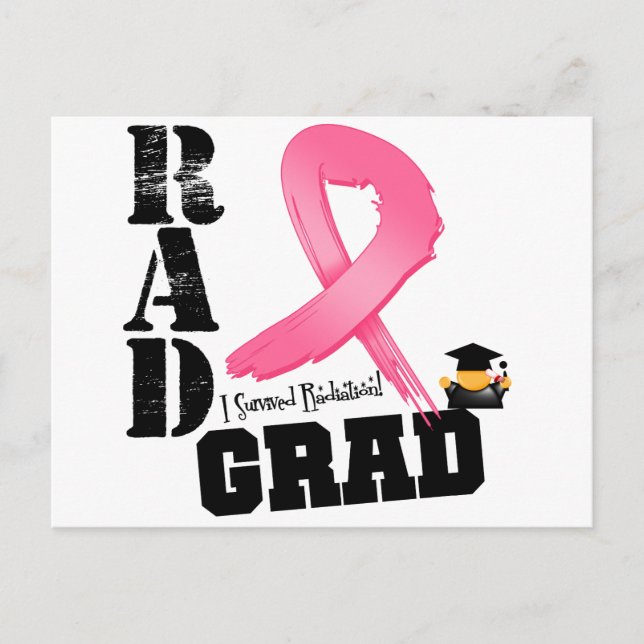 Breast Cancer Radiation Therapy RAD Grad Postcard (Front)
