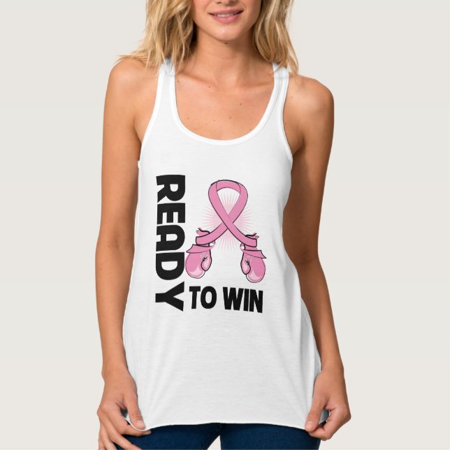 Breast Cancer Ready To Win Singlet (Front)