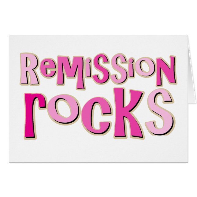 Breast Cancer Remission Rocks (Front Horizontal)