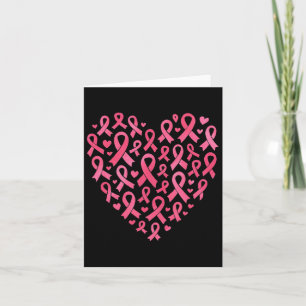 Breast Cancer Ribbon Awareness Inspirational Card