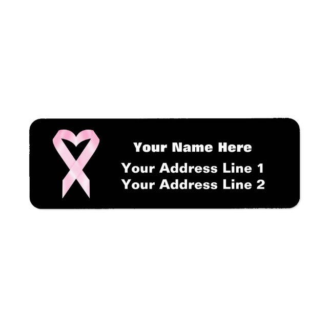 Breast Cancer Ribbon (customisable) (Front)