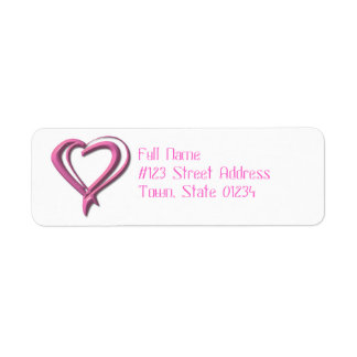 Breast Cancer Ribbon Mailing Labels