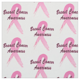 Breast Cancer Ribbon of Hope Fabric