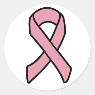 Breast Cancer Ribbon Sticker - Customised