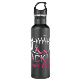 Breast Cancer Shirts For Women Tackle Cancer Footb 710 Ml Water Bottle