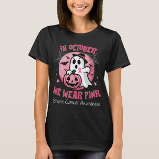 Breast Cancer Shirts Women Halloween In October We