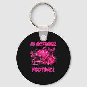 Breast Cancer Shirts Women In October We Wear Nk F Key Ring
