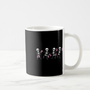 Breast Cancer Skeletons Dancing Awareness Men Wome Coffee Mug