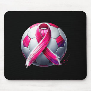 Breast Cancer Soccer Ball Nk Ribbon Kick For A  Mouse Pad