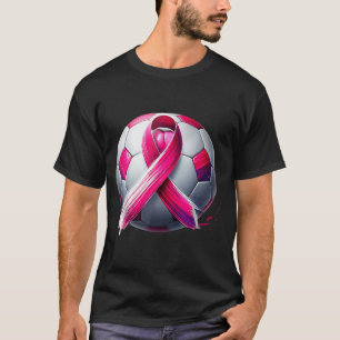 Breast Cancer Soccer Ball Nk Ribbon Kick For A T-Shirt